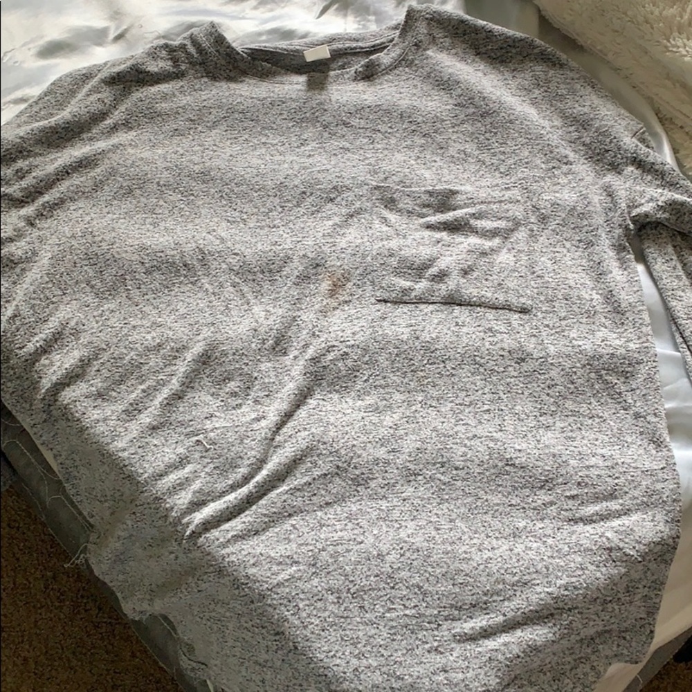 -grey sweater